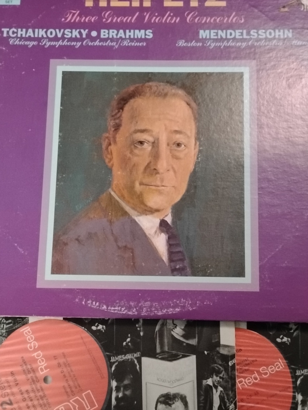 Heifetz - Three Great Violin Concertos / RCA Vinyl Record Double Album